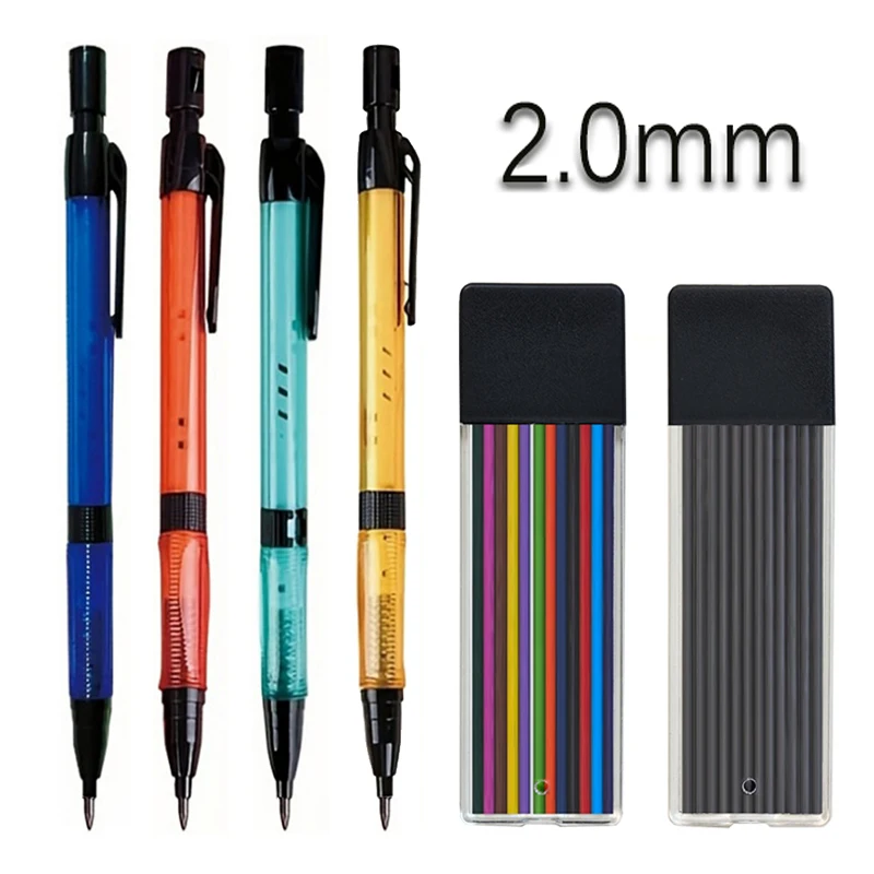 Staedtler Pencil Lumocolor - Lápiz mecánico de 2,0mm, 4 colores,