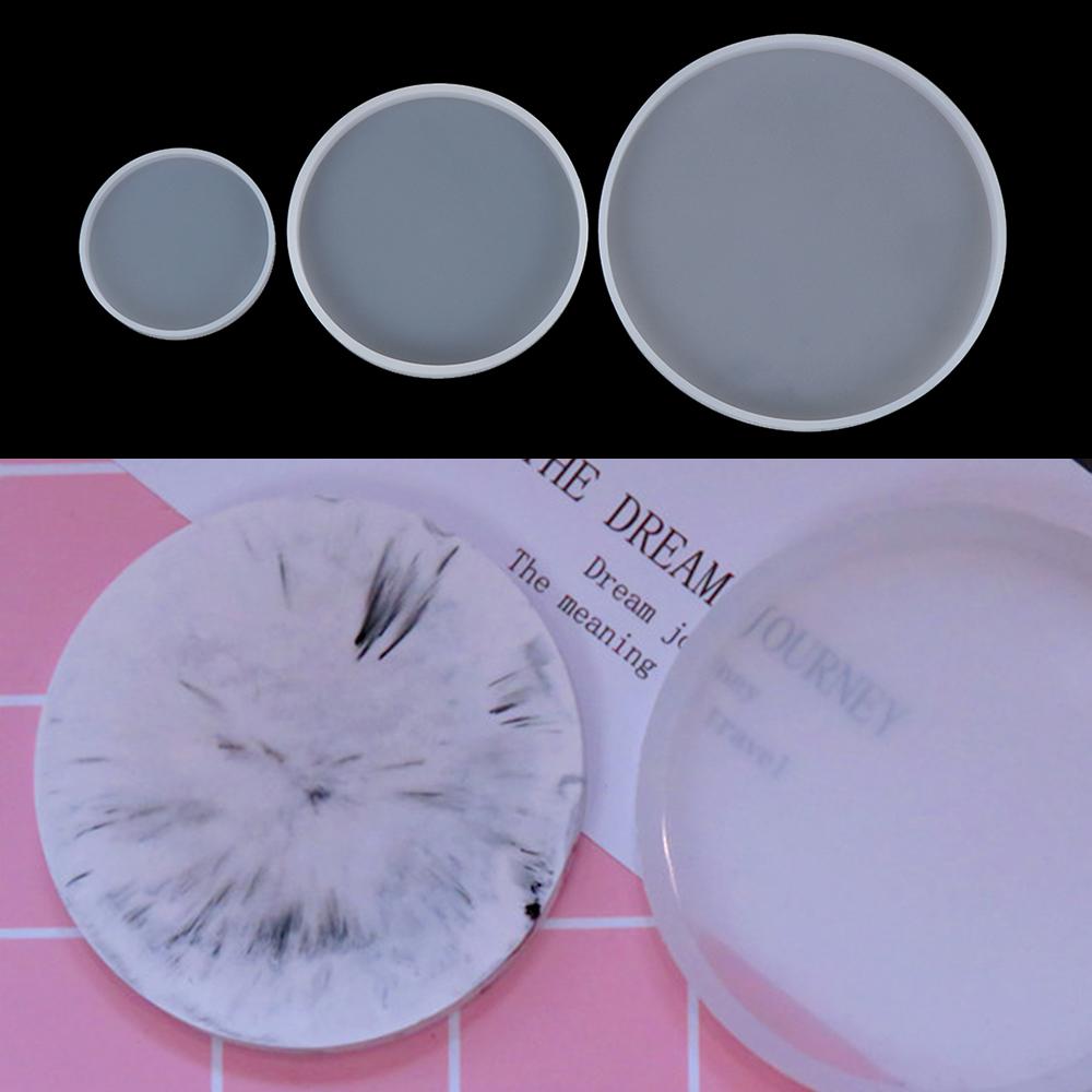 Coaster Mold Round - Molde de silicona para arte con