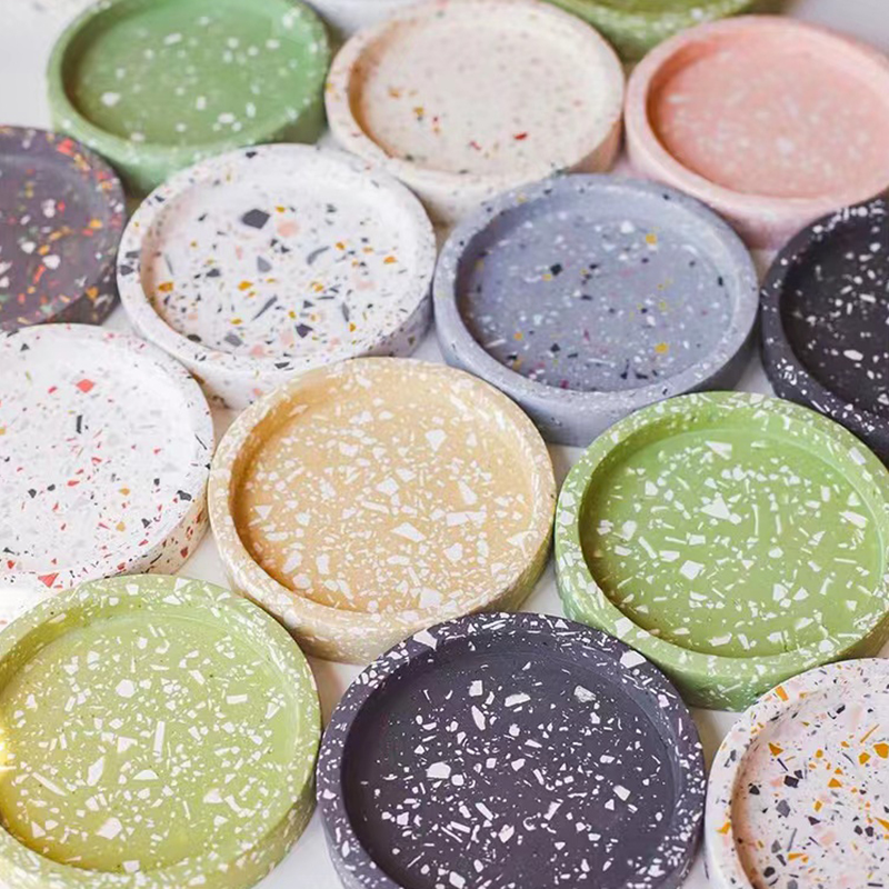 Moldes de cemento de bandeja r - Coaster Mold Round reseña y precio