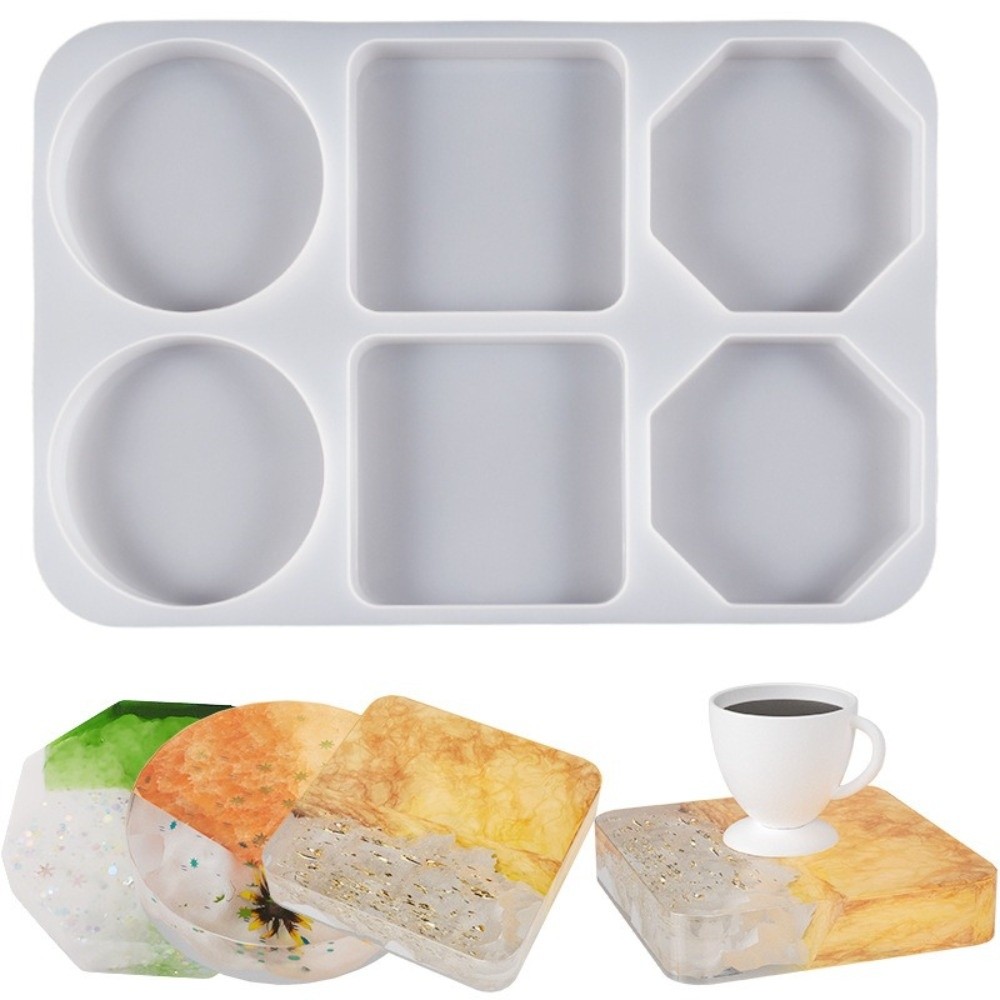 Molde de silicona simple y cre - Coaster Mold Round reseña y precio